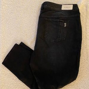 Slink Jeans black ankle curvy jeans